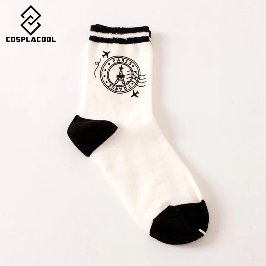 [Cospacool] Корейская Креативная печать на заказ Sokken модные хлопковые носки harajuku мультфильм носки милые забавные calcetines mujer