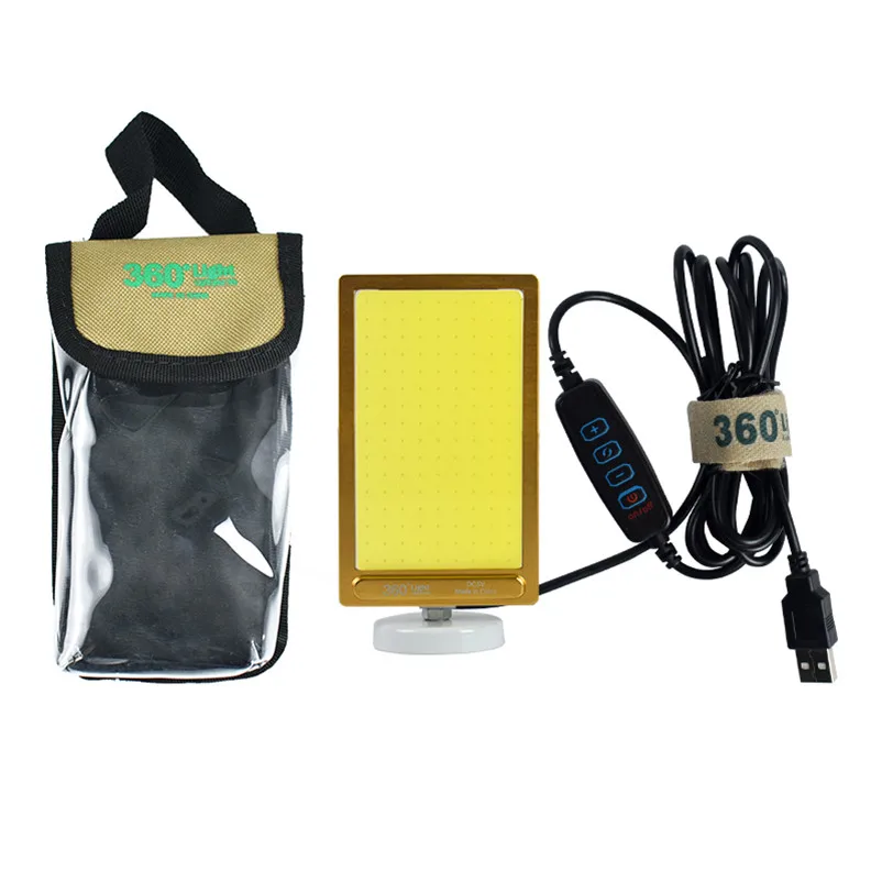 

Portable searchlight 12V USB interface recargable LED outdoors camping lantern tent light magnetic base home COB emergency lamp