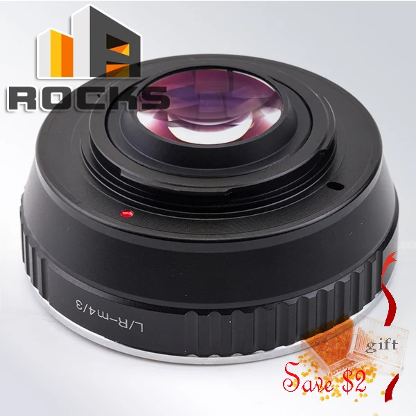 Save $2!!Focal Reducer Speed Booster adapt.er suit for Leica R Lens to Micro 4/3 M4/3 Camera GM1 GX7 GF6 GH3 G5