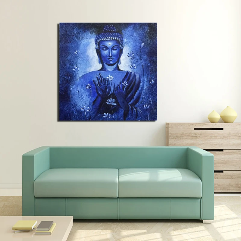 Настенный художественный холст Gautama с изображением Будды постеры современная