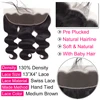Gabrielle 13x4 Transparent Lace Frontal Human Hair Pre-plucked Brazilian Body Wave 4x4 Lace Closures Only Remy Hair 5