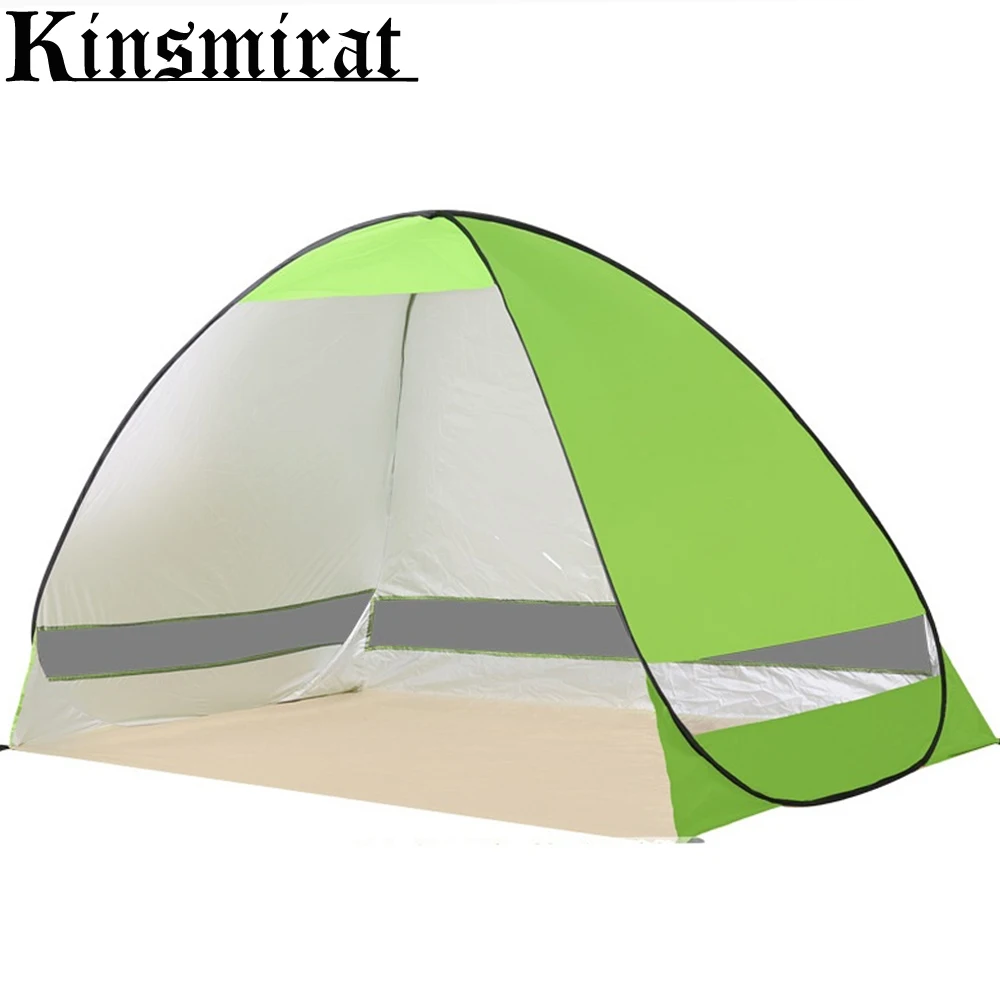 

Foldable Anti-UV lightwight pop Beach tent sun shelter quick open tent shade for outdoor camping fishing bbq free shipping