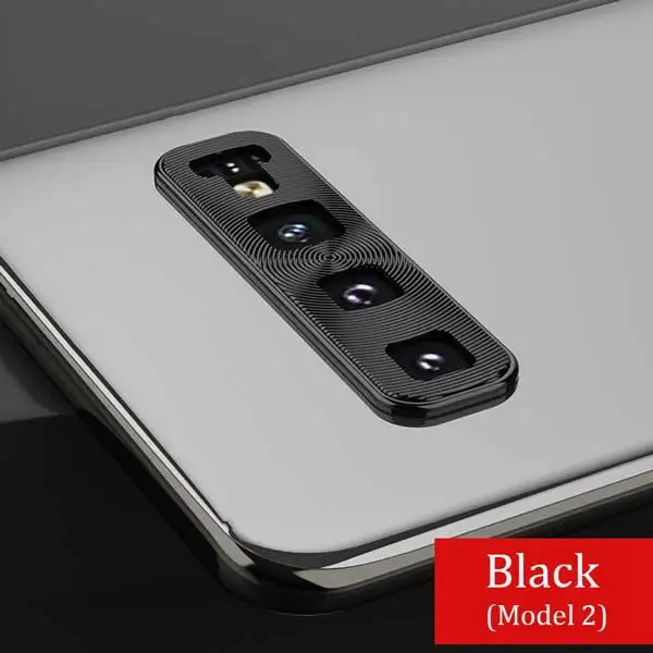 Black Ring (Model 2) Защитное стекло для камеры для samsung Galaxy S10 Plus S10E Note 10, металлическое закаленное стекло для объектива камеры, защитное кольцо, чехол - Цвет: Black Ring (Model 2)