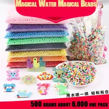 6000 DIY Water Spray Magic Aquarium Beads Manual 3D Aquabeads Puzzle Children’s Educational Toys Bulk Ball GamesA53