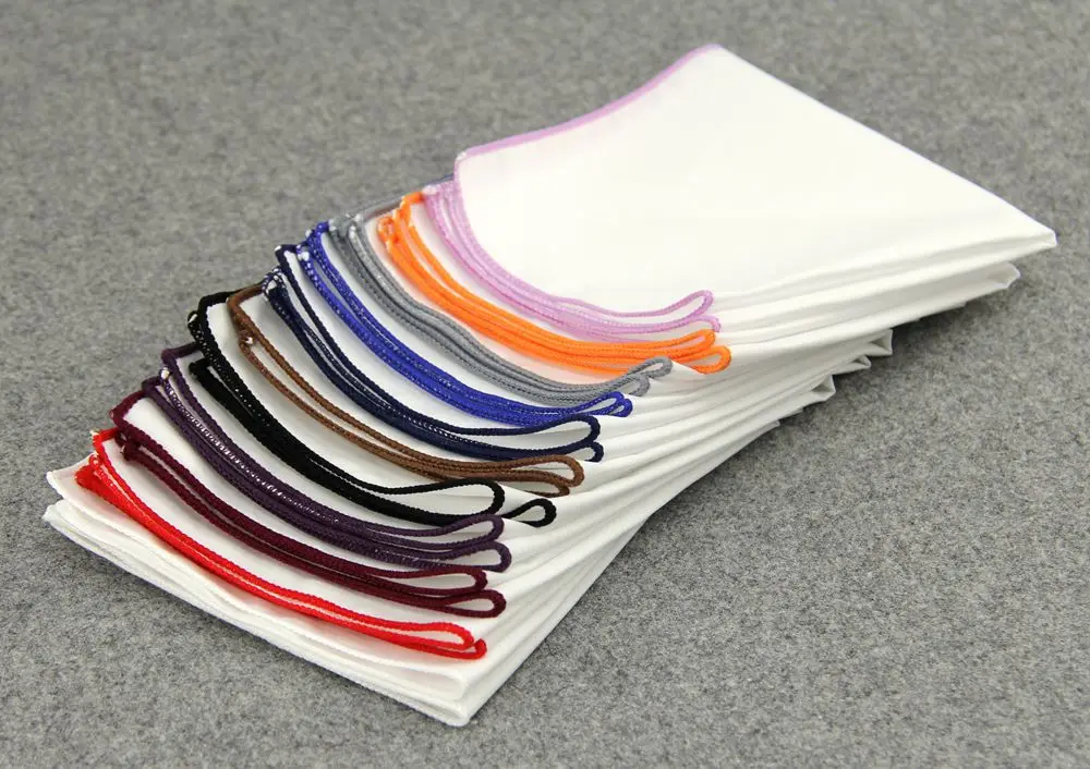 Высокое качество Hankerchief шарфы Винтаж хлопчатобумажные носовые платки Для
