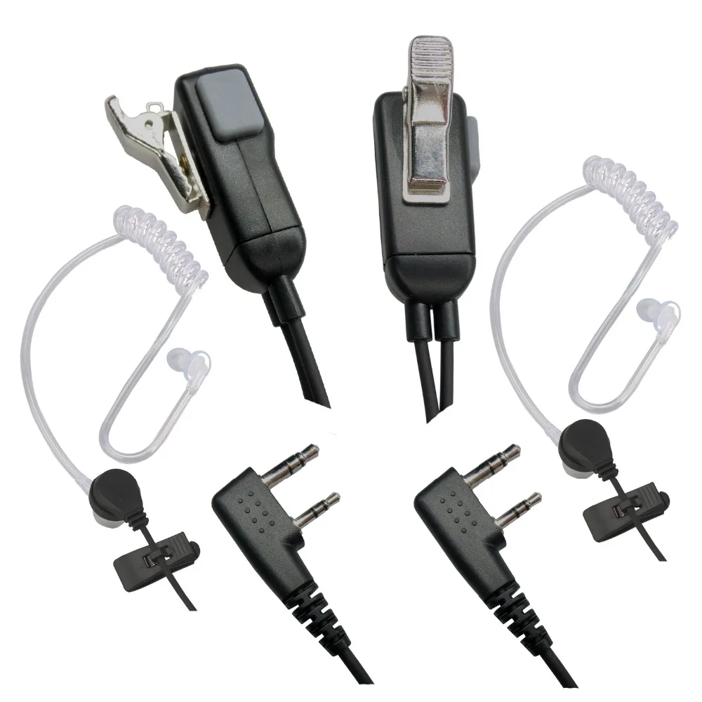 2pcs Mic Earpiece Walkie Talkie Headset For Kenwood For Baofeng Radio Devices 2Pin 2pcs Mic Earpiece Walkie Talkie Headset For Kenwood For Baofeng Radio Devices 2Pin