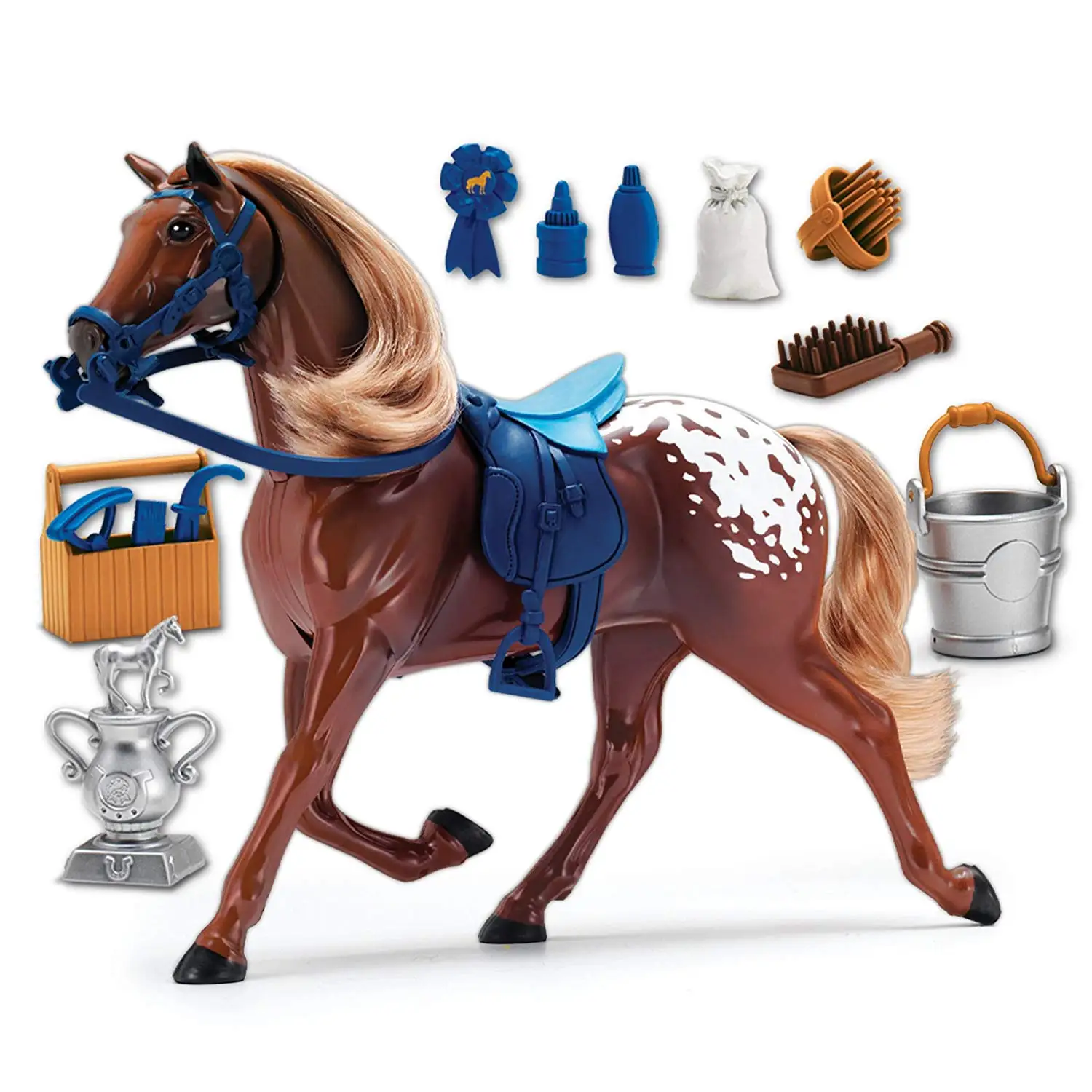 

Pretend Play Horse Sunny Days Entertainment Blue Ribbon Champions Deluxe Horse Kids Play Toys 3-12 years old