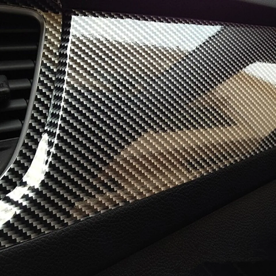 10x152 см 5D глянцевая виниловая пленка из углеродного волокна для стайлинга автомобилей, аксессуары для мотоцикла и автомобиля, внутренняя пленка из углеродного волокна