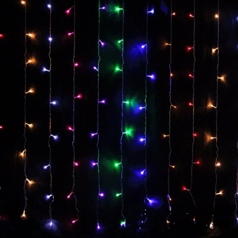 3 м x 3 м/4 м x 65 см СВЕТОДИОДНЫЙ занавес сосулька сказочные гирлянды лампы для ледяного бара Рождество 220 В год Сад Рождество Свадебная вечеринка Декор