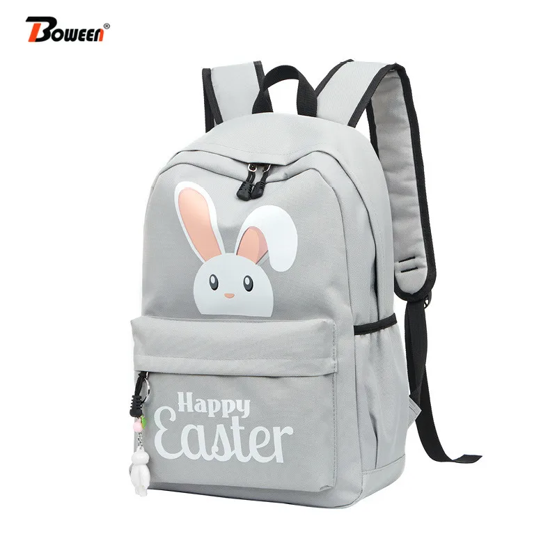 Cartoon cute rabbit Backpack teenage girls school bags women back pack nylon youth College style