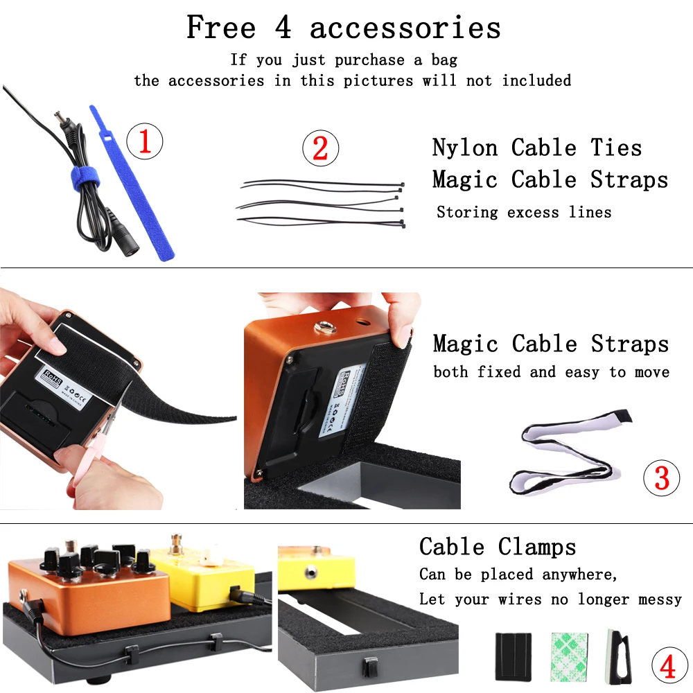 Guitar Effect Pedalboard Bag Case For 40X13 CM Guitar Pedal Board New 110 B