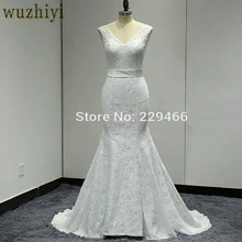 wuzhiyi Robe De Mariage Mermaid Wedding dress Custom made Bridal gowns Lace up Plus size wedding