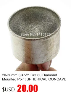 8,5-15 мм диаметр сферической головки Алмазный шлифовальный бит с покрытием Установленные точки круглый шар боры хвостовик 6 грит 80