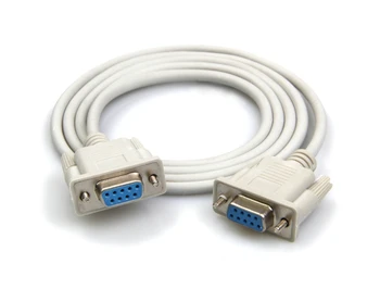 

100pcs/lot DB9 Female to Female F/F Cable Serial RS232 to RS-232 cable
