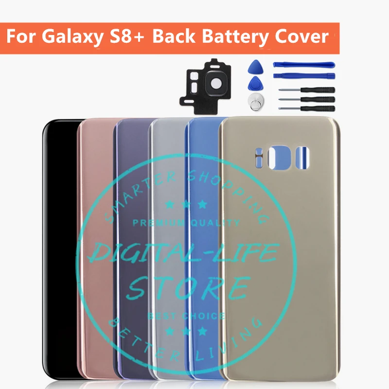 For Galaxy S8 Plus G955 Battery Back Cover Glass Door Housing
