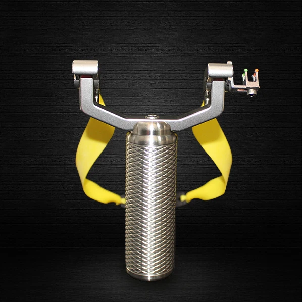

New Design 304 Stainless Steel Slingshot Professional Metal and Strength Combination Permanent Collection Hunting Catapult