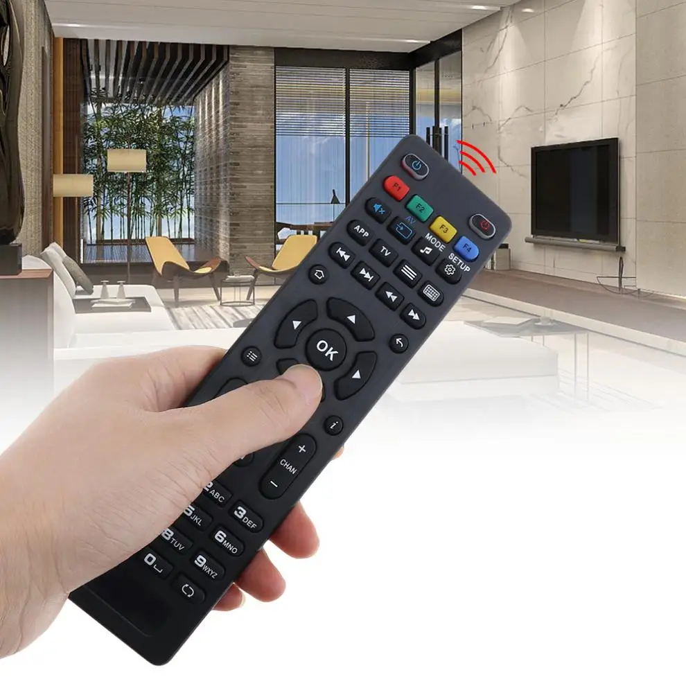

Mag254 Remote Control Replacement The TV Box Remote Control Support 2 x AAA Batteries for The Mag 250 / 254 / 255 Set-top Box