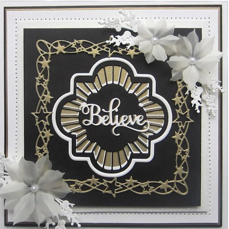 

Full Star To Be Frame Metal Cutting Dies Stencils For DIY Scrapbooking Decorative Embossing Suit Paper Card Die Cutting Template