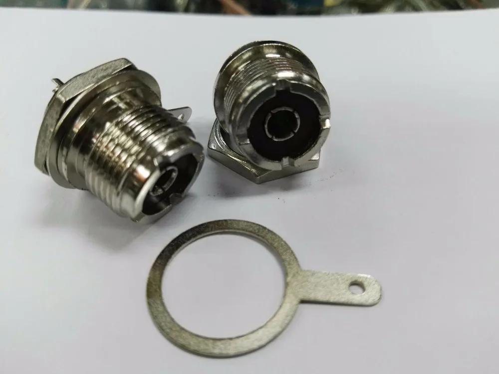 

50 X UHF SO239 Female Jack front Panel mount bulkhead Straight RF solder adapter Connector