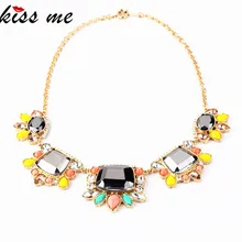 Модные аксессуары, роскошные яркие цвета, короткое дизайнерское ожерелье с кристаллами, женское вечернее платье, женские ювелирные изделия в стиле бохо
