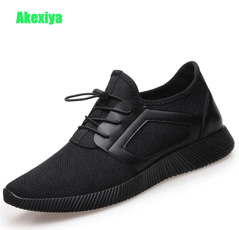 

Akexiya Summer Mesh Sneakers Men Lace-up Casual Shoes Mans Footwear Breathable Soft Tenis Masculino Adulto White Black Loafers