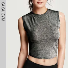 Для женщин Бесшовные рукавов спортивный жилет йога беговая футболка быстросохнущая шею молния сзади короткий рукав спорт Crop верхняя одежда