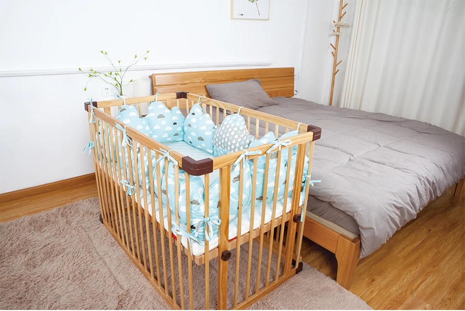 Детская кровать бампер в форме облака младенец новорожденный ребенок бампер Защита для кроватки известный бренд звезда принт хлопок мягкий детский комплект постельного белья