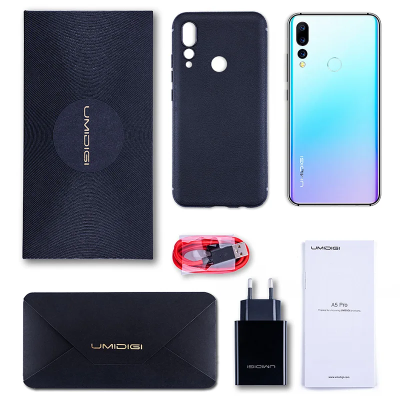 UMIDIGI A5 PRO 4G Phablet 6,3 дюймов Android 9 Helio P23 армированный Mali 4 Гб ОЗУ 32 Гб ПЗУ 16.0MP + 8.0MP + 5.0MP задняя камера смартфон