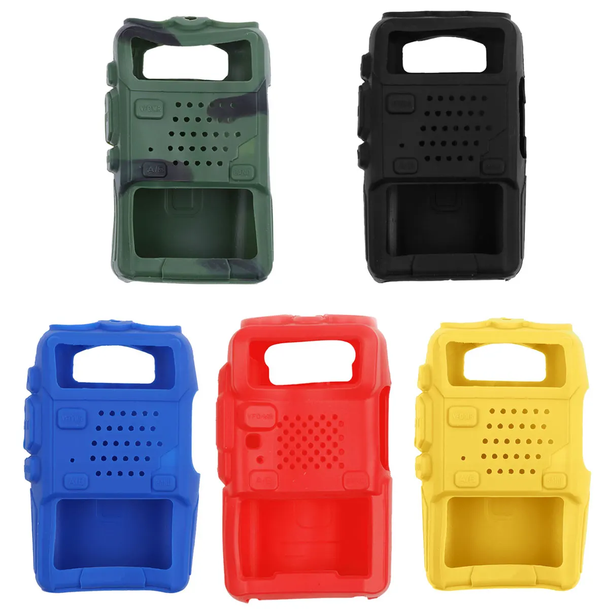 

Soft Handheld Walkie Talkie Phone Cover Bumper Case Holster Walkie Talkie Protective Covers For Baofeng UV-5R UV-5RE/C F8+