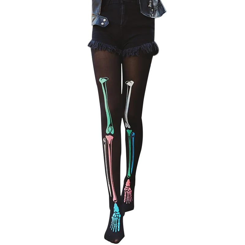

Explosion models real transparent color waist socks Japanese bone pantyhose pirate sleeves pantyhose