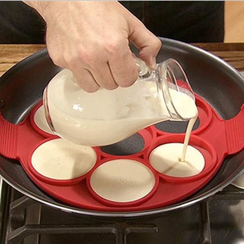 Силиконовые Блинные флип-формы, антипригарные Flippin' блинница для приготовления яиц кольцо форма для омлета Hash Browns Maker Кондитерские инструменты