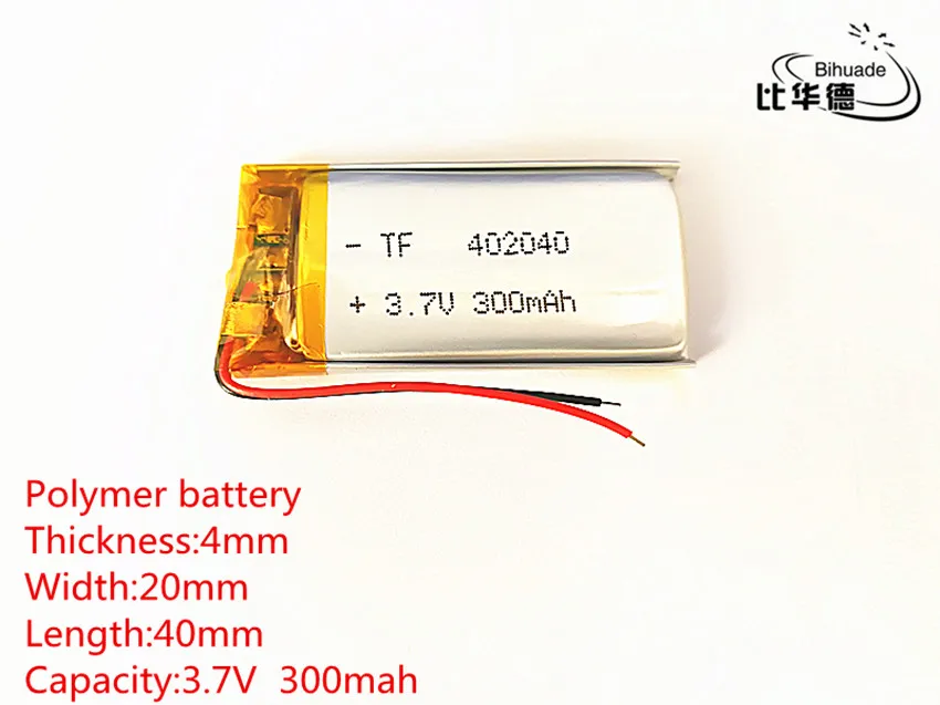 Литий ионный/литий ионный аккумулятор для GPS mp3 mp4 mp5 dvd bluetooth 3 7 в 300 мАч 402040|battery for