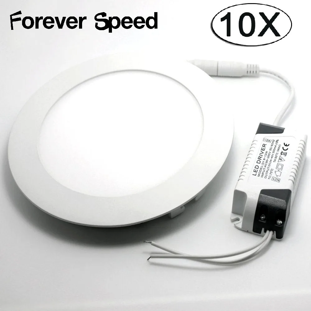 

Led Panel Light Ceiling Wall Square Round Recessed 9W 12W Downlight 85V-265V Aluminium 10 pcs Led Panel Light Dropshipping