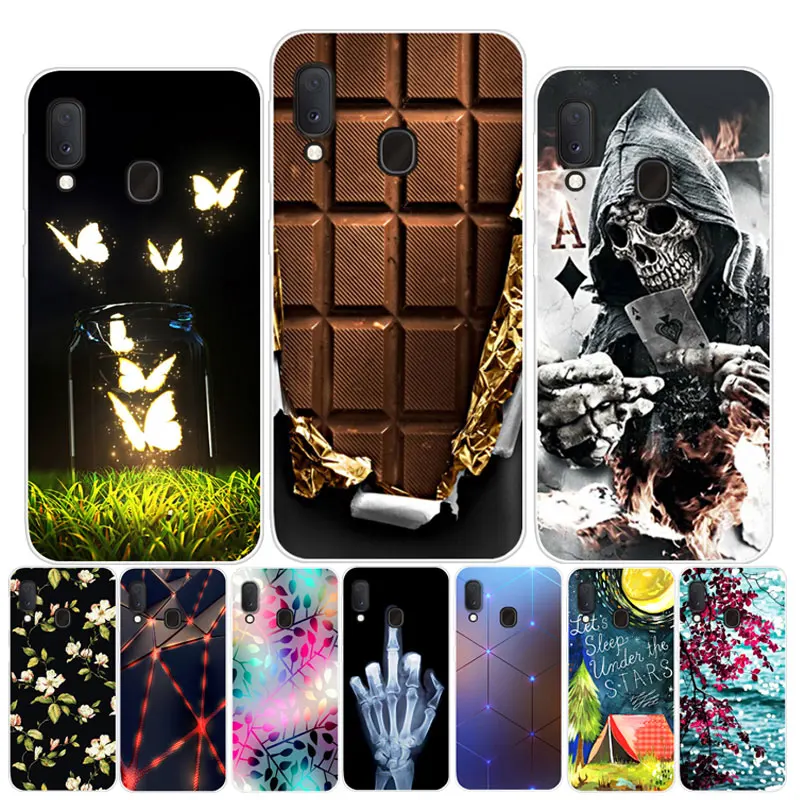 

For Samsung Galaxy A20E Case A 20E Cartoon Painted Soft TPU Phone Cover For Samsung A20E A202F Silicone Cases Housing Capa Funda