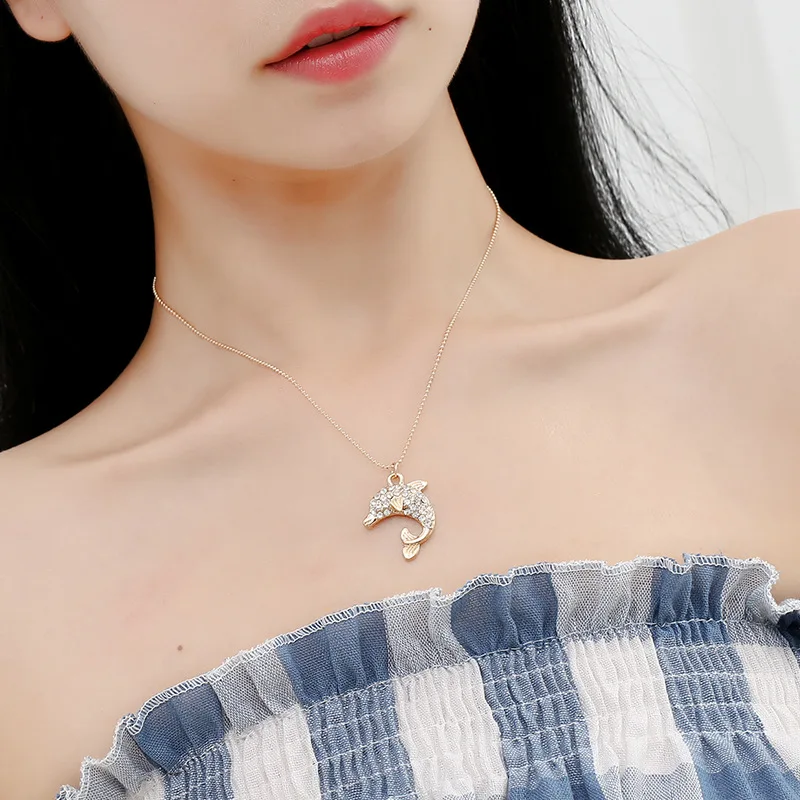 

Starfish Elephant Animal Necklace Metal Temperament Personality Popular Geometry Ladies Simple Bead Chain New
