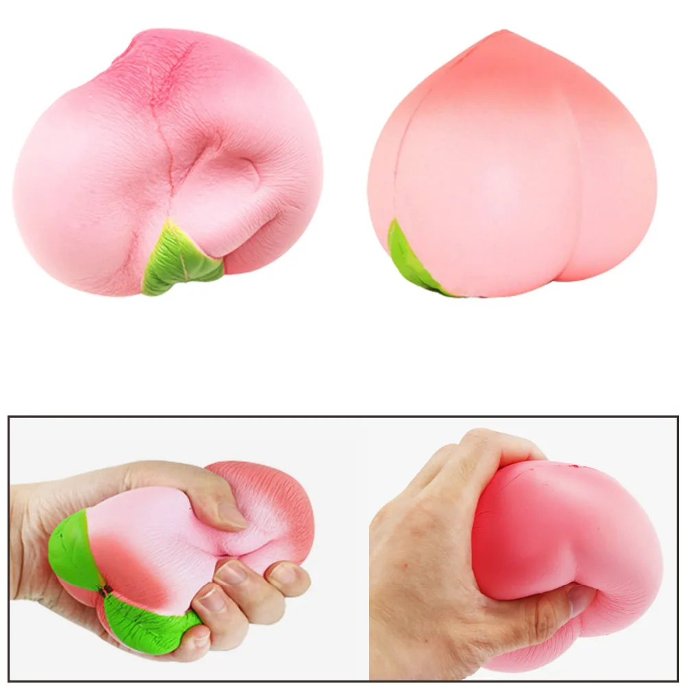 

1PCS Jumbo Cute Squishy Slow Rising Peach Pendant Phone Straps Charms Queeze Kid Toy Squishies Toys