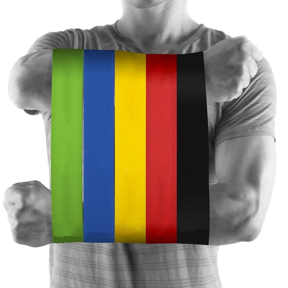 Buy 5 Levels Resistance Band Set Training Workout Rubber Loop Bands for