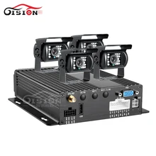 Gps 4CH видео/аудио Регистраторы двойной SD 256G Автомобильный мобильный видеорегистратор I/O сигнализации+ ИК Ночное Видение заднего вида открытый автомобиль камеры Наборы mdrv