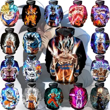 

New Dragon Ball Animation 3D Print Hoodie/Sweatshirt Unisex Good Quality Pullover Oversize 5XL Streetwwear Hoodies Men