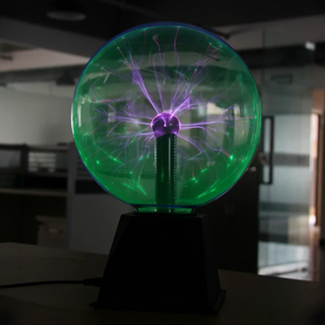 8 Inch Plasma Ball Lamp Globe Static Night Light Magic Touch Sound