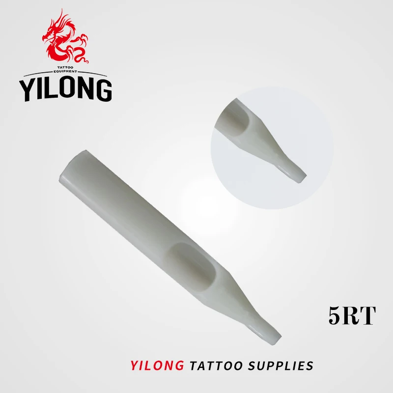 YILONG 50 шт 5RT pre-s одноразовые татуировки Советы Белый Цвет 5R Советы для 5RL 5 RSTattoo Иглы