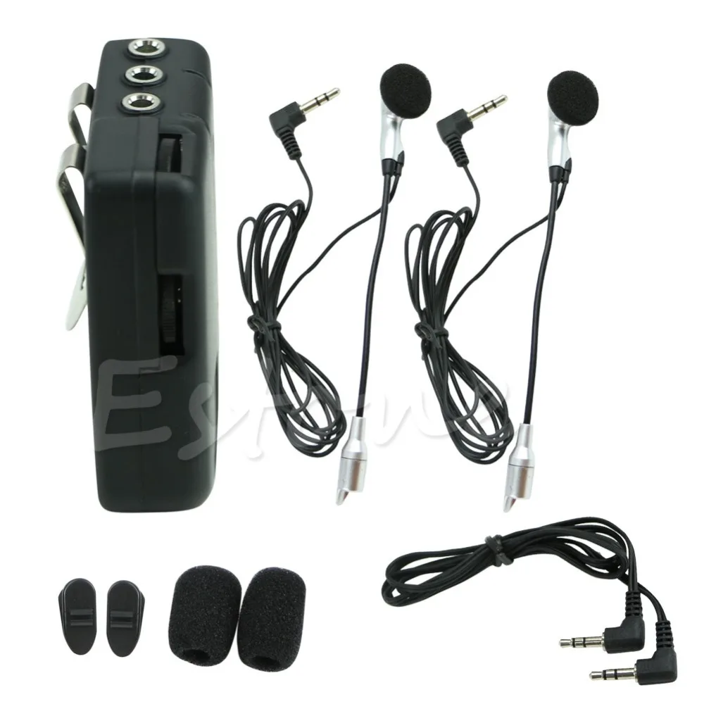 

1 Set Motorbike Motorcycle Helmet 2-way Intercom Headset Communication System New