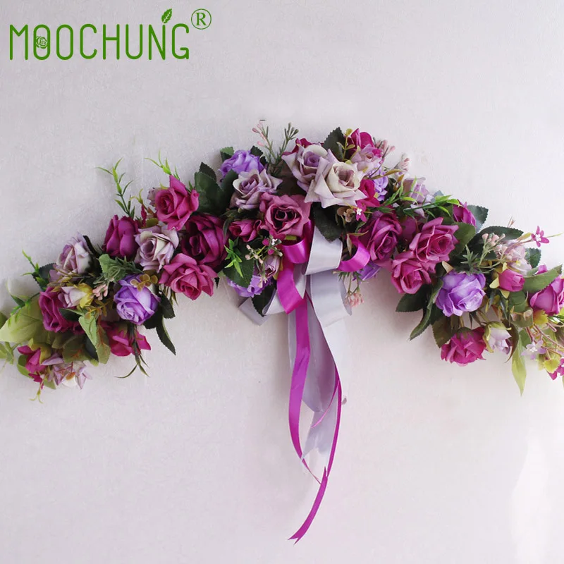 Luxury Artificial Flower Wreath Lintel Rose Peony Door Decorative Garland For Wedding Home Party Christmas Birthday Decor Floral | Дом и сад