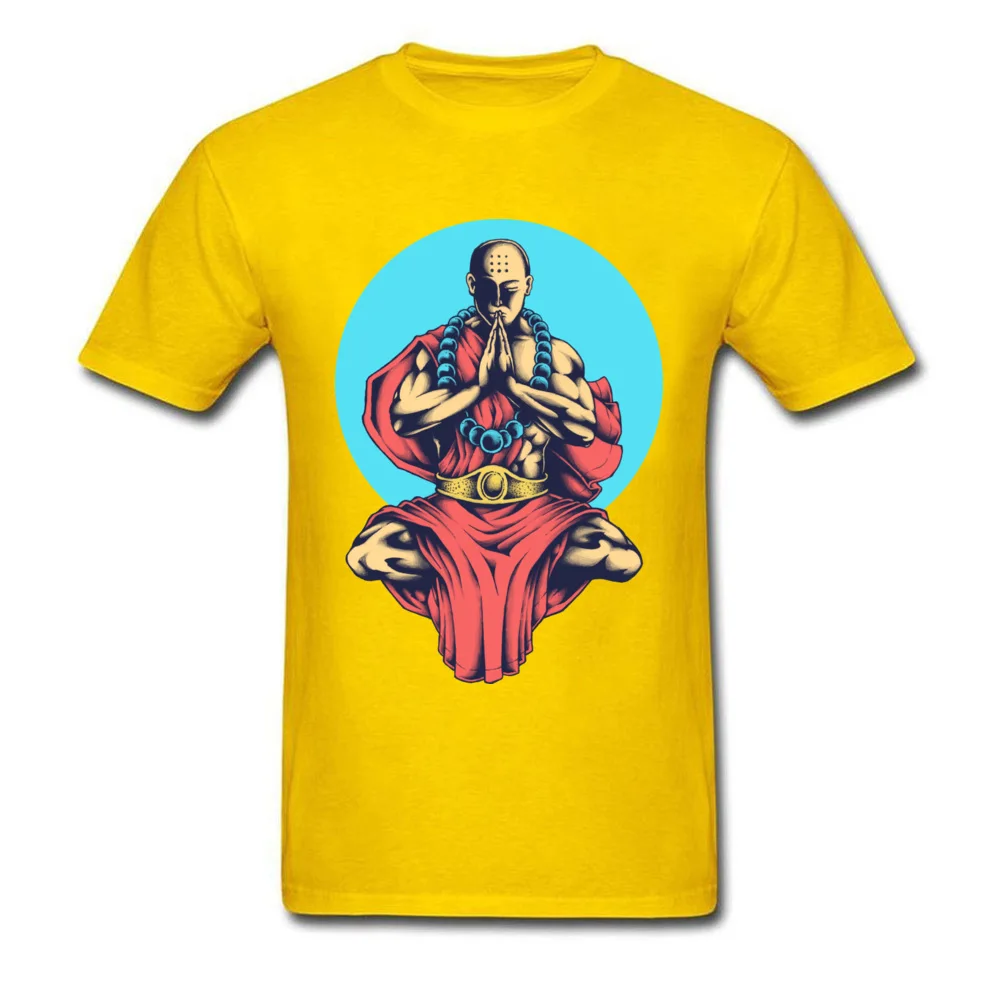 Inner Peace cosie Tops T Shirt Short Sleeve for Men 100% Cotton Summer/Autumn O-Neck T-shirts Casual T-shirts Family Inner Peace yellow