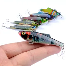 1Pcs 7cm/6.6g Hard Wobblers VIB Lures Fishing Bait With Treble Hooks Sinking Crankbait Artificial Pesca Isca Fishing Tackle 1pcs vib laser hard bait 6 5cm 13 8g lures fishing bait treble hooks sinking crankbait fishing tackle fish wobbler pesca fa 450