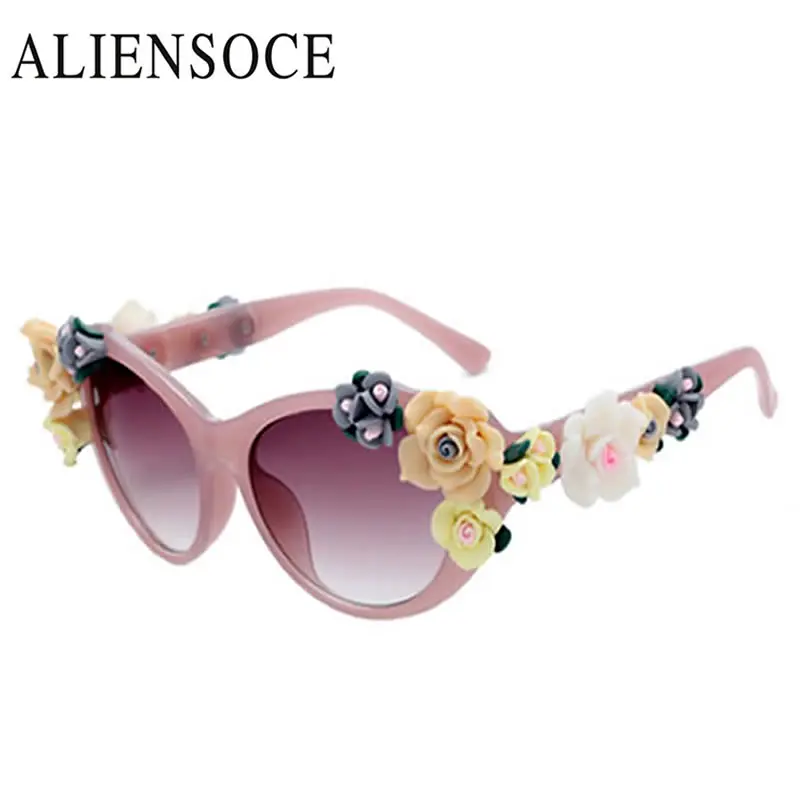 Aliexpress.com : Buy ALIENSOCE DIY Flower Sunglasses Brand Designer ...