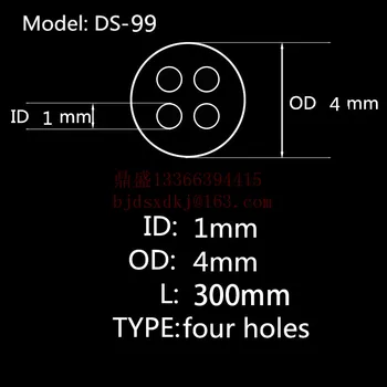 

99.5%Al2O3 High Thermal Corundum Tube OD4.0*ID1.0mm/Round Four-Bore Alumina Tube/Insulating Ceramics For Thermocouples Sensors