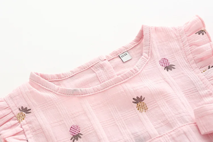 Verão Recém-nascido Bebê Macacão Voar Manga Algodão Crianças Roupas Menina 0-24 Meses Topos 2020 Mãe 4 2020 verão recém-nascido mãe bebê macacão voar