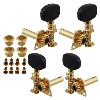 

Ostrich Golden 2R2L UKULELE/4 String Guitar Twill Tuning Peg Machine Head with Washer Bush Pack of 4