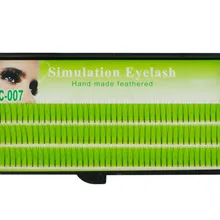 2 коробки 2 вспышки шелковые ресницы 3 линии V Форма натуральные накладные локон C 2D ресницы